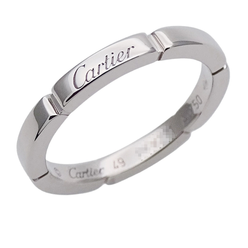 Cartier ring for women, brand name ring, 750WG Maillon Panthère white gold, s...
